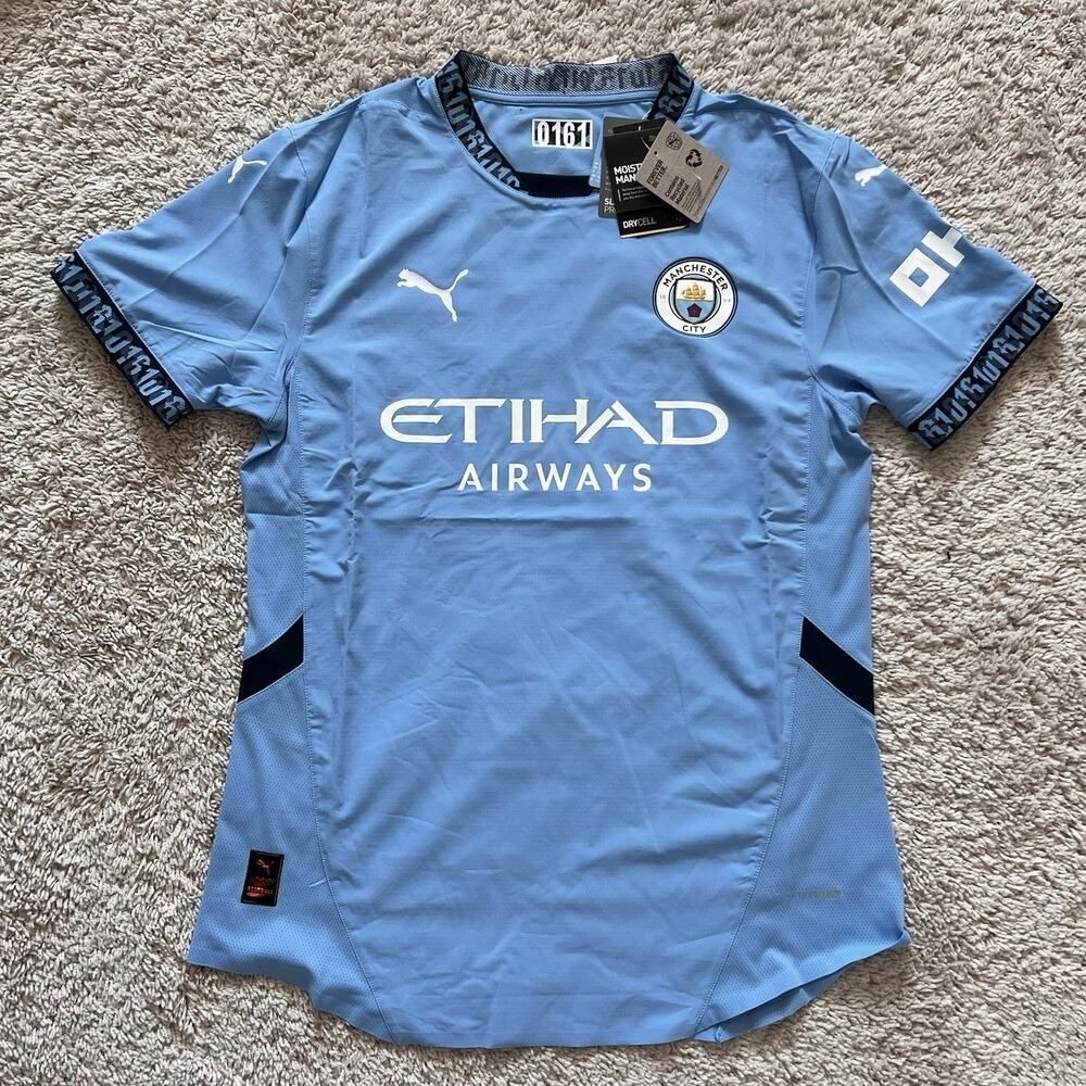Manchester City Puma 2024/25 Mens Authentic Home Jersey Large 775050-01 NWT - Picture 7 of 10